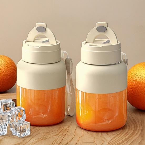 Cordless Juicer Cup with Straw Lid, 800ml Portable Blender for Smoothies, Cordless Juice Cup with 38 Blade, Crush Ice Travel Essential