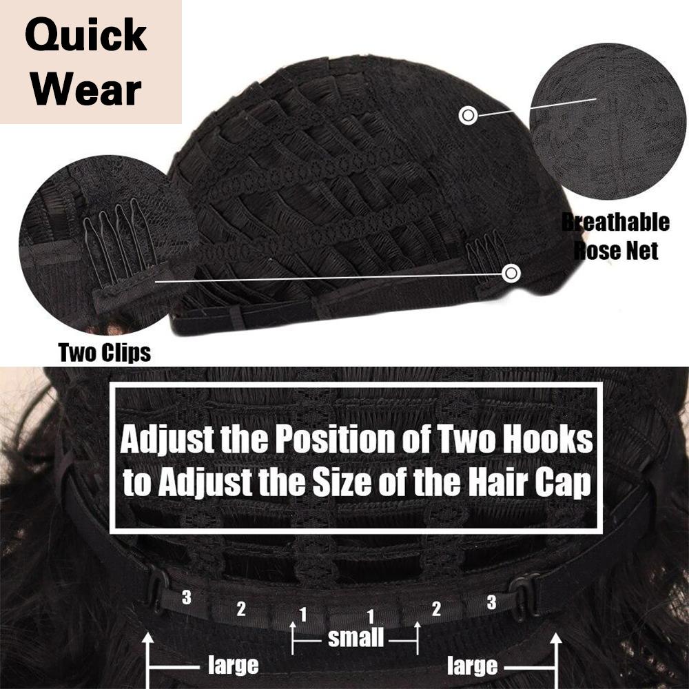 XINRAN Pelucas esponjosas sintéticas peluca corta rizada extensión de rizo grande peluca bob completa corta rizada grande flexible suave natural para mujeres cosplay diario