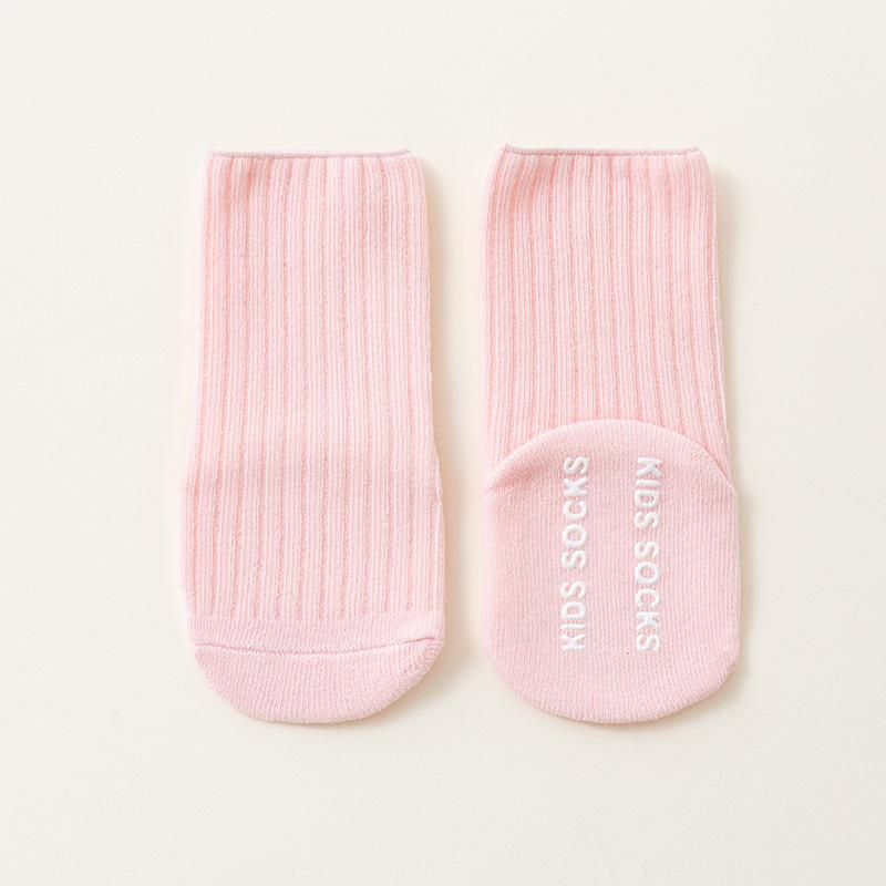

25 Cotton Anti-Slip Mid-Calf Socks for Newborns & Toddlers, Age 0-3 Years, Spring/Summer Style S 0-1 Years світло-рожевий колір
