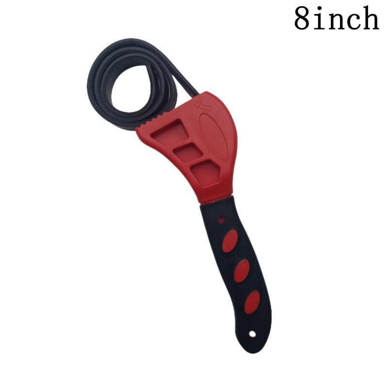 Multifunctional Adjustable Rubber Belt Wrench Heavy Universal Strap Spanner Oil Filter Remover Tool Car Repair Bottle Opener