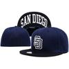 San Diego Padres Baseball Cap Unisex Sun Protection Wide Brim Non-Adjustable Dome With Embroidered