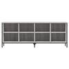 VidaXL Shoe Cabinet Sonoma Grey 131x35x50 Cm Engineered Wood 831851