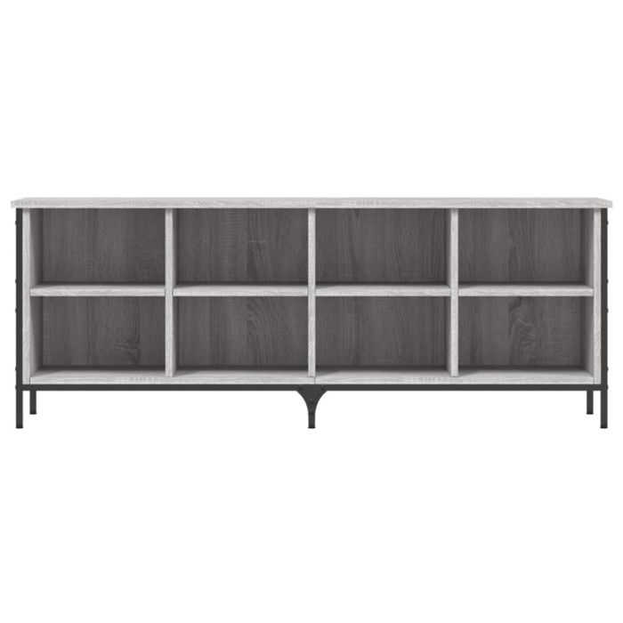 VidaXL Shoe Cabinet Sonoma Grey 131x35x50 Cm Engineered Wood 831851