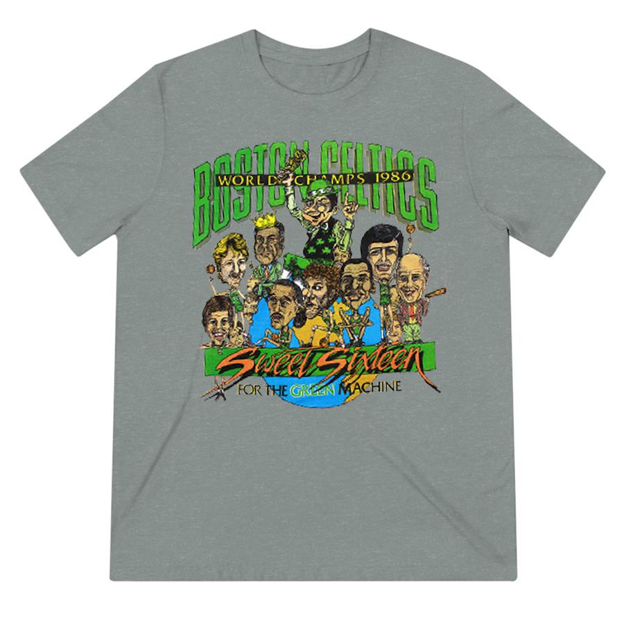 Larry Bird Kevin McHale Robert Parish gray T-shirt All sizes JJ4881 Unisex T-Shirt S