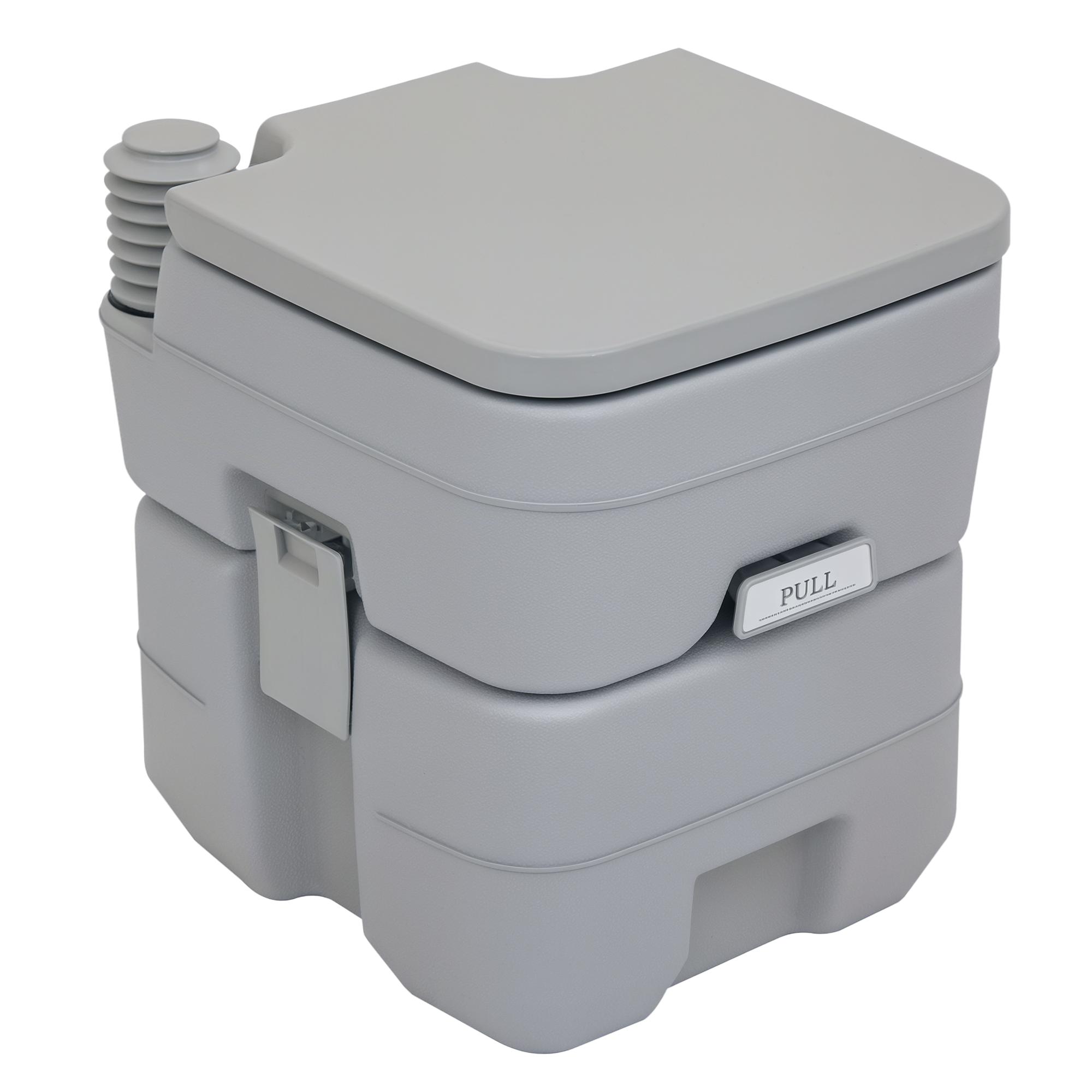 Portable Camping Toilet, 20L Flushable Porta