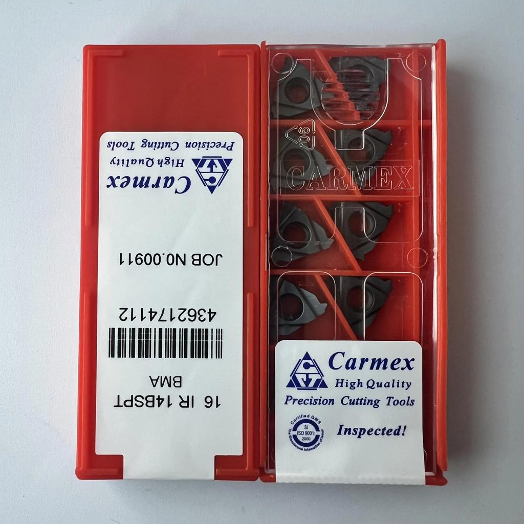 Original / 16IR14BSPT BMA / Industrial Indexable Carbide Inserts 10 Pcs