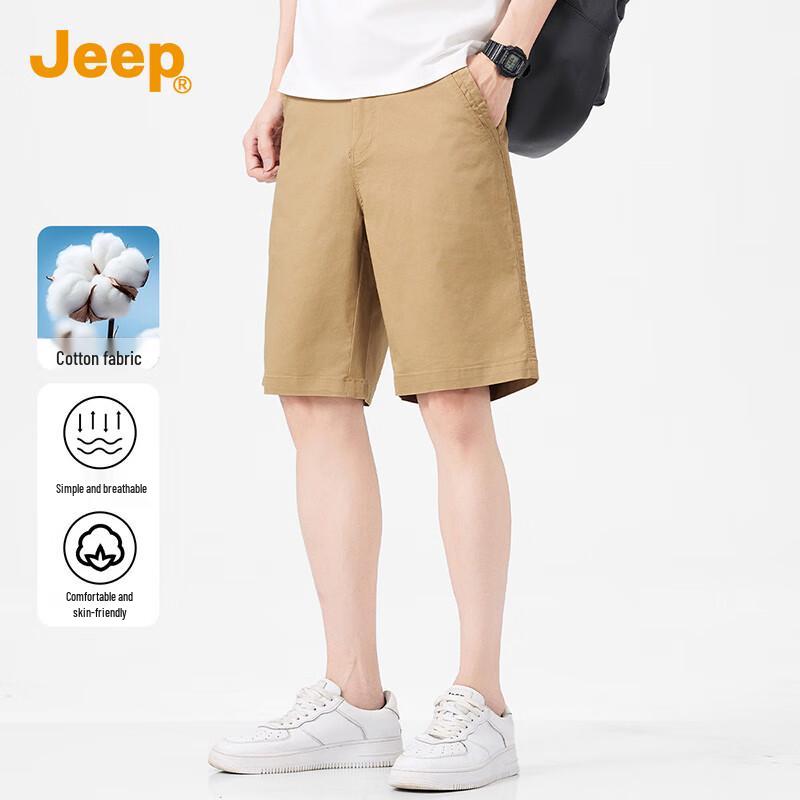 

JEEP Men s High-Cotton Summer Casual Shorts 32