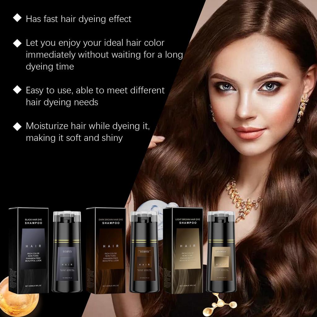 Shampoo Tinta per Capelli Estratto Vegetale Kua Jing: Nutriente, Delicato, Colorazione Facile per Capelli Vivaci, Lisci e Lucidi.