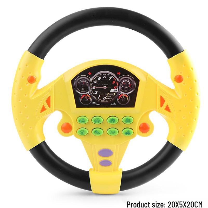 Cross-Border Educational Music Steering Wheel Toy for Little Boys