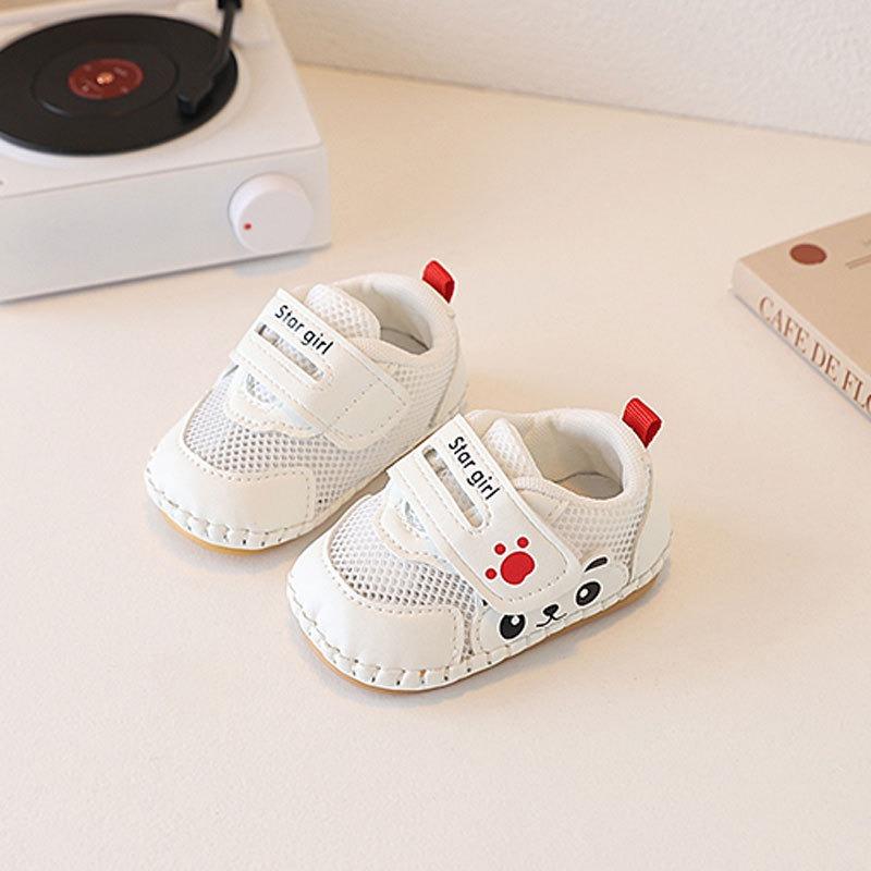 0-1.5 Years Old Soft-Soled Walking Breathable Mesh Shoes for Boys and Girls, 6-9 Months Infant Sandals.