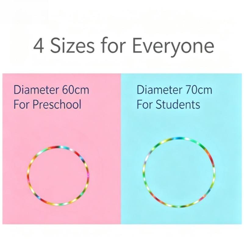 LED Luminous Sports Hoop Diameter Hoop Detachable Fitness Circle Performance Art Abdominal Weight Loss Fitness Equipment