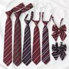 Burgundy Sailor Suit: Women's JK Academy Style No-Iron Graduation Shirt with Bow Tie