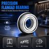 10 Pcs Double Shielded Flanged Ball Bearings Portable Metal Assemblies Deep Groove  Glider Rocker