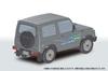 Aoshima Bunka Kyozai Scale Rakupla Snap Kit Suzuki JA11 Jimny Charcoal Gray Metallic Plastic Model Kit (AOSHIMA) 1/32 No. 18-CG Pre-Colored