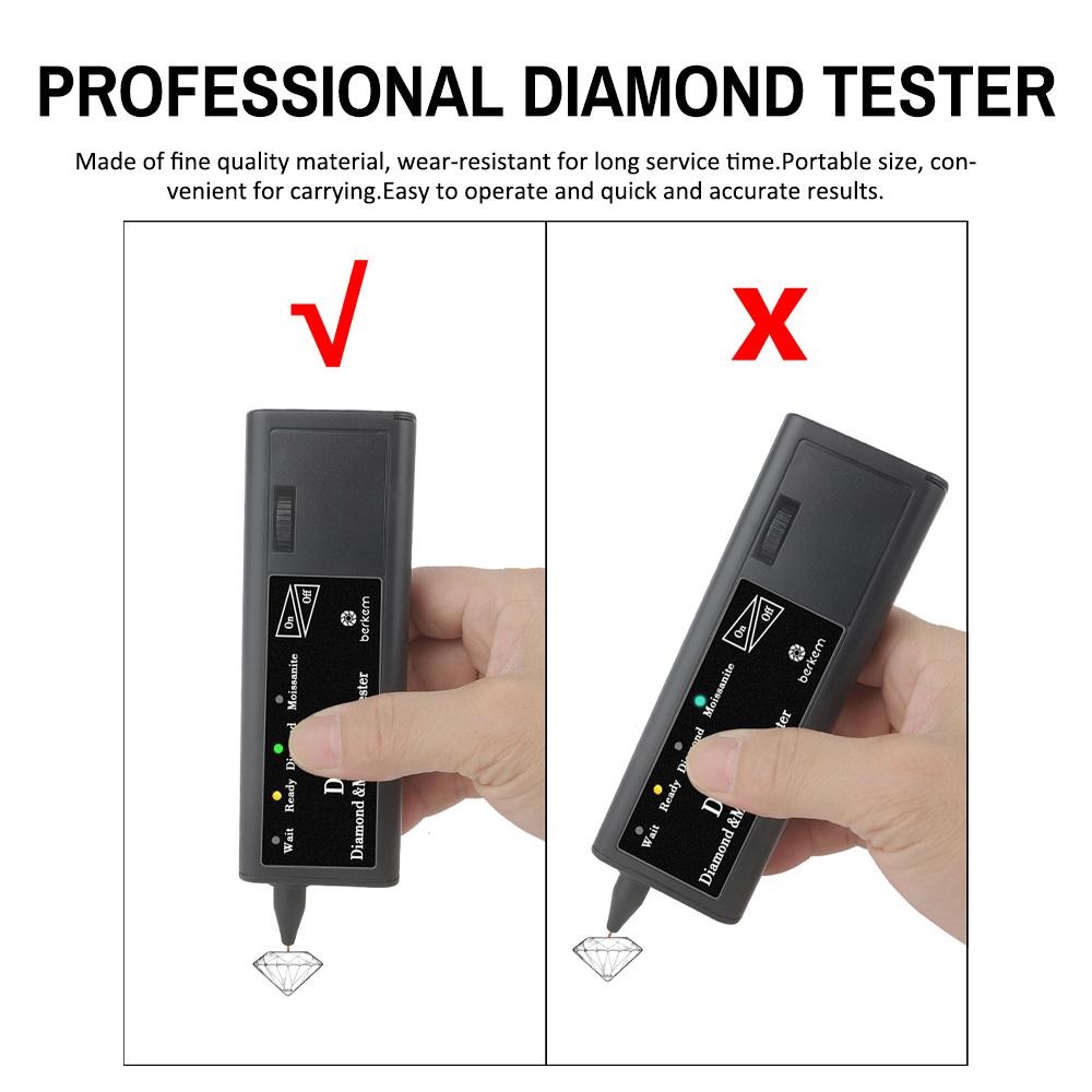 Tester profesional de diamante de înaltă precizie 2 în 1 Diamant și moissanit Pix portabil de testare
