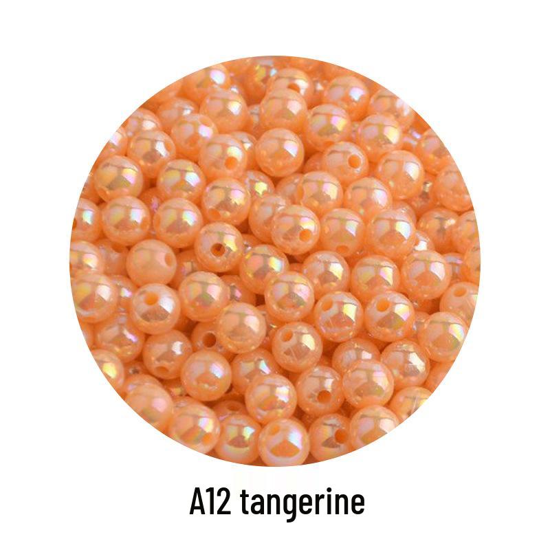 Iridescent AB Color Bubble Beads – Handmade for DIY Bracelets, Wedding Dress Accessories, and Imitation Pearls