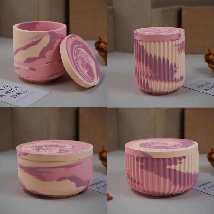 Artistic Cup Mold with Lid for Candle Making Home Accent Unique Resin Mold