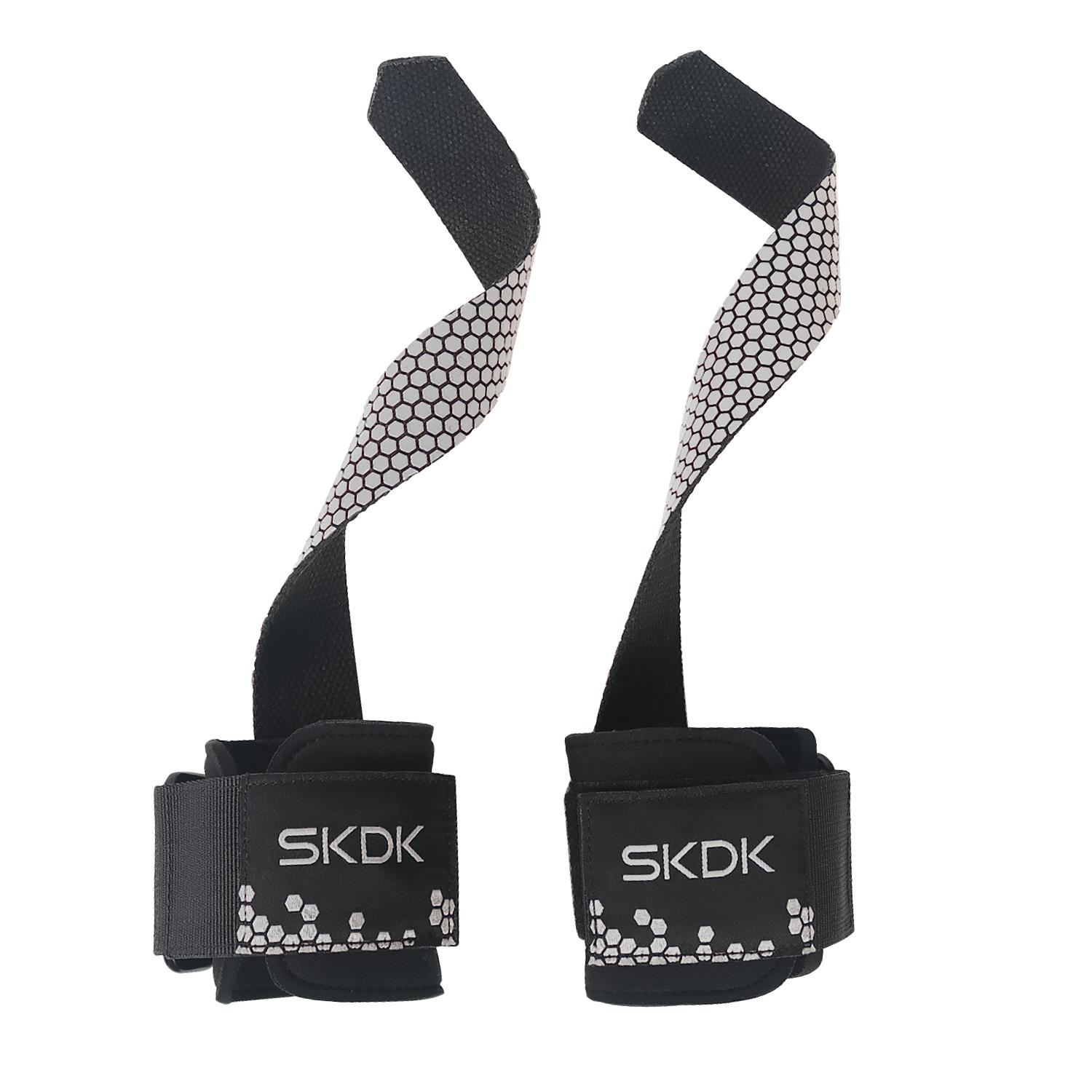 New Arrival Gym Fitness Strength Training Wrist Protector Adjustable Custom Lifting Straps Neoprene серый