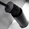 Stainless Steel Toilet Brush Holder Set Black Square Cleaning Tool Durable Vertical Toilet Brush Bathroom Cleaning Accessories