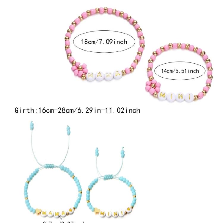 Pair Of Resin Beaded Bracelets Unique Wristband For Versatile Fashion Statements Heart Beaded Stackable Wrist Jewelry