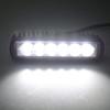 Willpower 2pcs 18W 6 Inch LED Work Light Spot Beam Single Row LED Light Bar 12V 24V Super Slim Offroad Driving Lights Fog Lamps for Truck Tractor