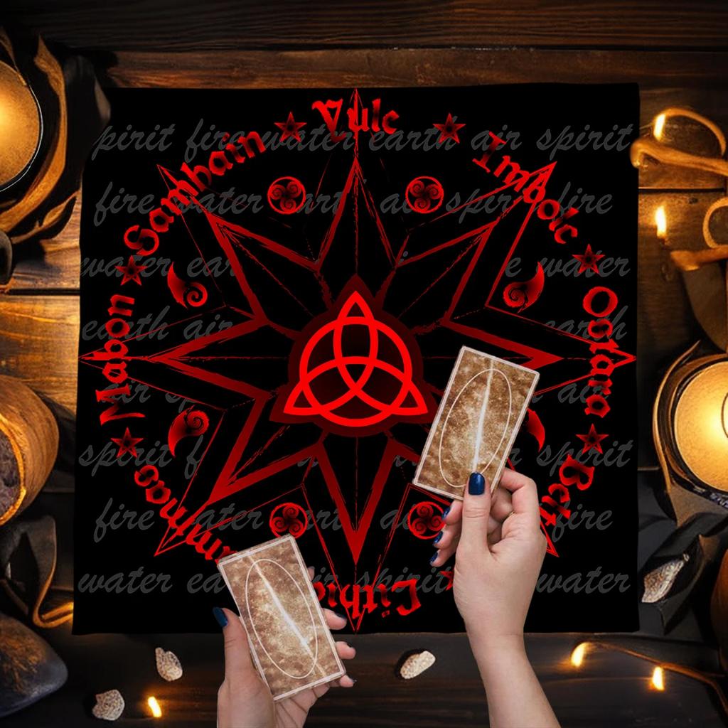 Altar Cloth Tarot Table Cover Starry Twelve Constellations Love Career Oracle Card Tablecloth Moon Tarot Table Cloth Divination