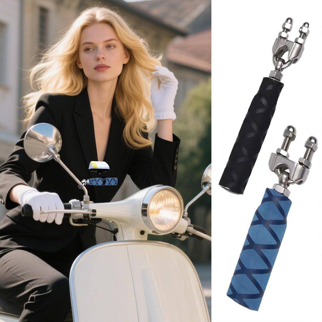 Motorcycle Handlebar Mount Auxiliary Lights Clamp Adjustable Support Multifunctional Holder For Repair Mirrors Light Travel