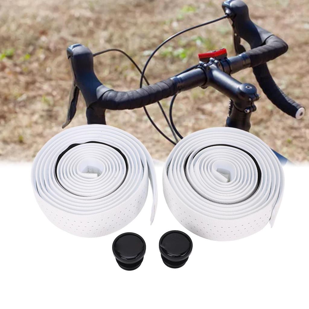 Road Bike Handlebar Tape EVA Anti Slip Shock Absorbing Brthable   Drop Bar Handle Wrap With Bar End Plugs