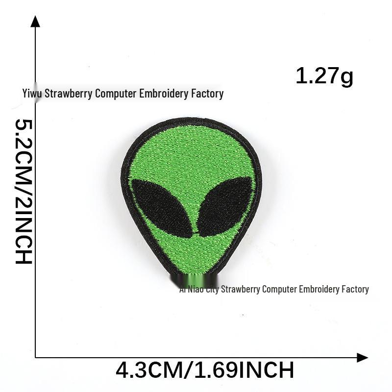 

Інопланетний значок Вишитий аксесуар для одягу нашивка