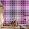 Purple Checkered Wallpaper Purple, Light Gray and Gray 50x1000