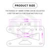 For RH975 Motorcycle Rear License Plate Mount Holder For Harley Nightster 975 With LED Light Bracket Accessories
