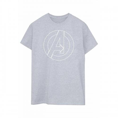 Avengers Unisex Adult Outline Logo T-Shirt