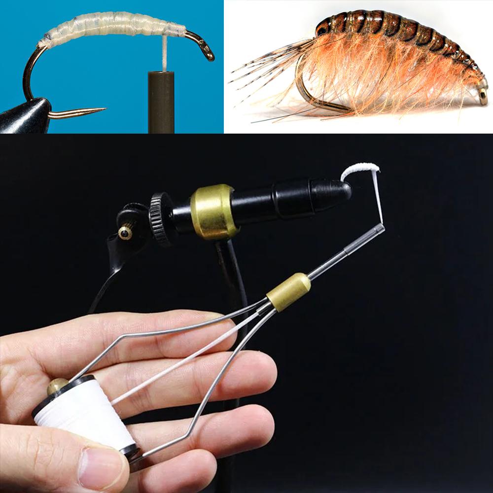 300D/600D Underbody Thread Fly Tying Thread - White Nylon Compressible Base for Nymphs, Scuds, Salmon & Steelhead Flies