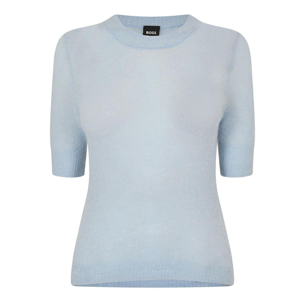 BOSS Womens/Ladies Mohair Slim Short-Sleeved T-Shirt