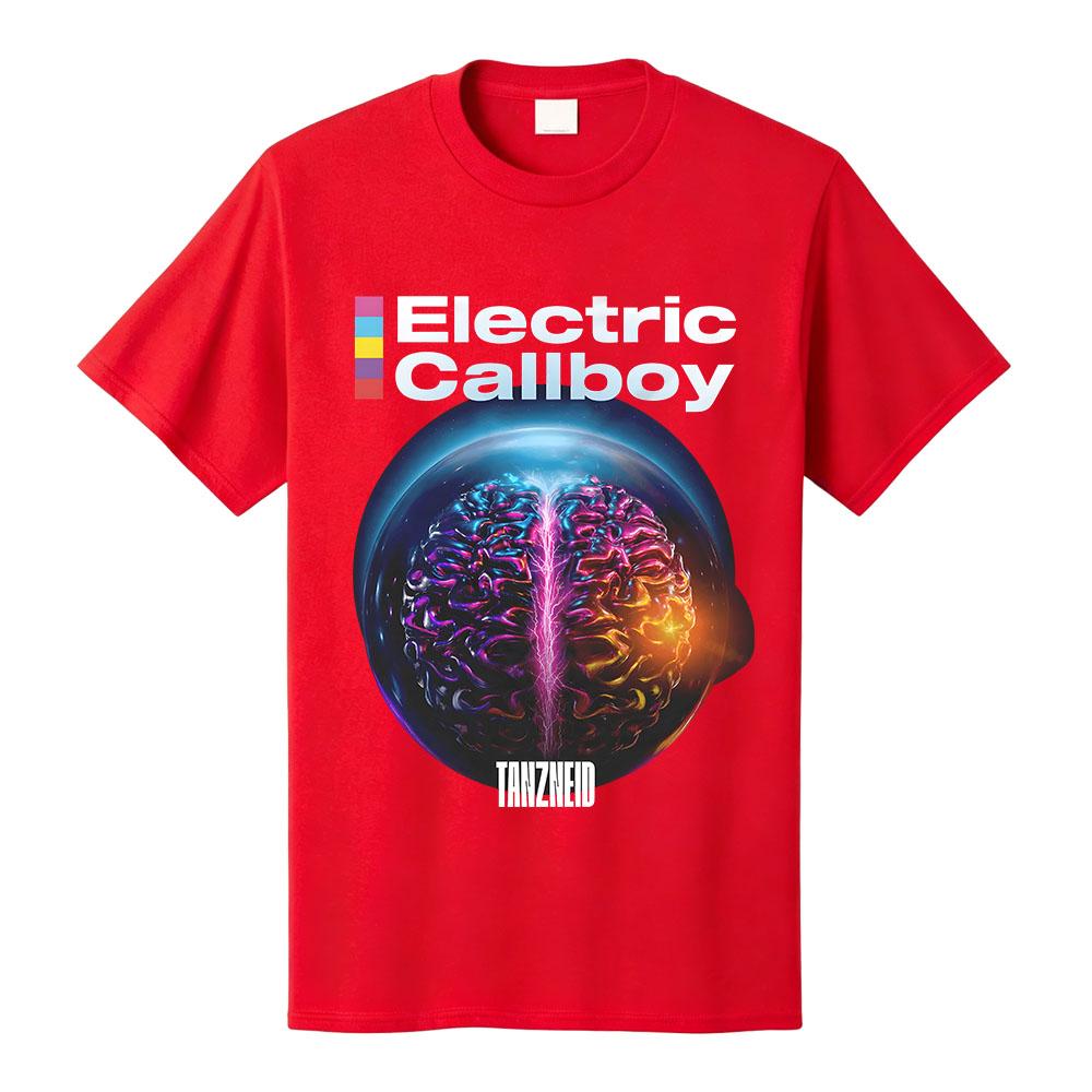 Camiseta con Portada del Álbum Tanzneid ELECTRIC CALLBOY Diseño de Banda Camiseta Unisex Streetwear Algodón Holgada Mujeres Hombres Camisetas Merchandising Gráfico