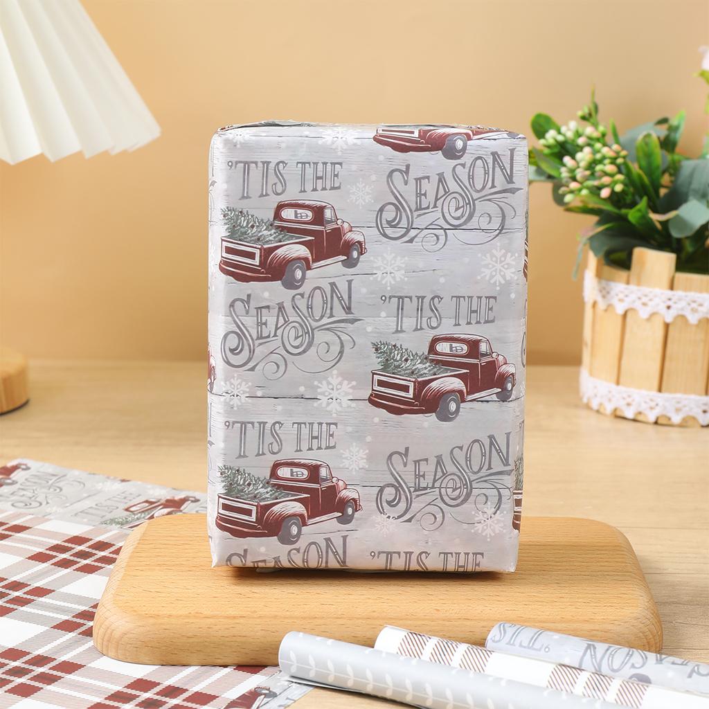 Christmas Wrapping Paper Rolls Christmas Party Decoration Kids Favor 2026 Xmas Wrapping Paper Navidad Natal New Year Gift 2026