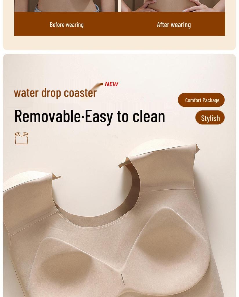 Nahtloser Damen Schulterpolster Binder BH: Unsichtbare Unterstützung für eine schlankere Brust