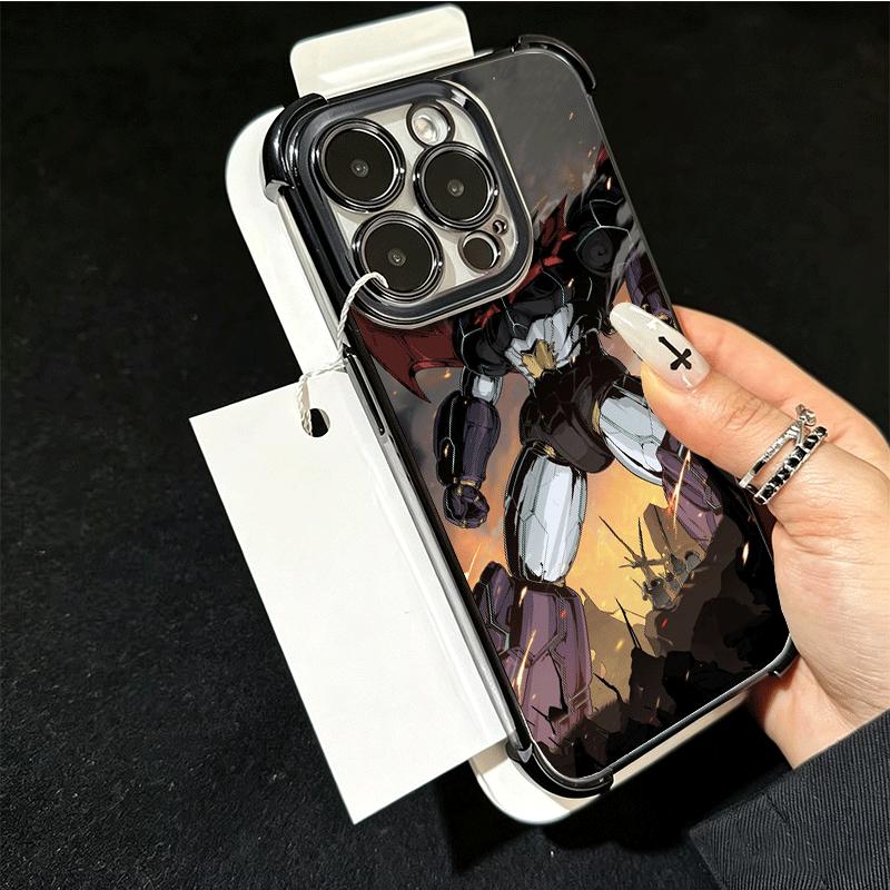 M-Mazinger Z Anime Plating Phone Case For Xiaomi Poco X5 X6 X7 X8 Pro Max F8 Ultra F7 M8 M7 M5S Redmi 15C 15 14C 13C 13 X3 12C F
