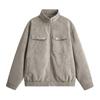 PU Leather Jacket Men's Velvet Leather Jacket Versatile Coat Lapel