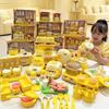 6688-10A Kitchen Role-Play Set: Stovetop, Dishwashing Basin & Tableware for Girls