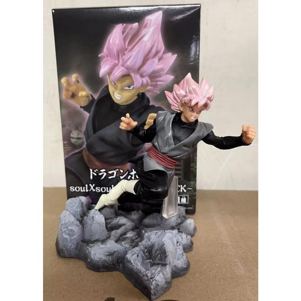 14cm Dragon Ball Goku Torankusu Goku Black Postura de Combate Figura de Anime Modelo Estatua Colección Decoración de Escritorio Adorno Juguetes