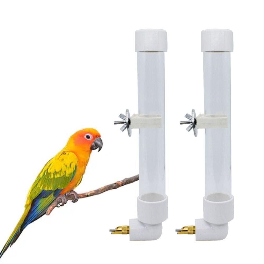 

Portable Drinking No Drip Pet Supplies 150ML Bird Feeder Water Dispenser Parrot Drinker Waterer белый