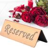 Elegant Reserved Seating Sign Bronze Finish Table Tent Card Reserved Table Sign  Bar Pub