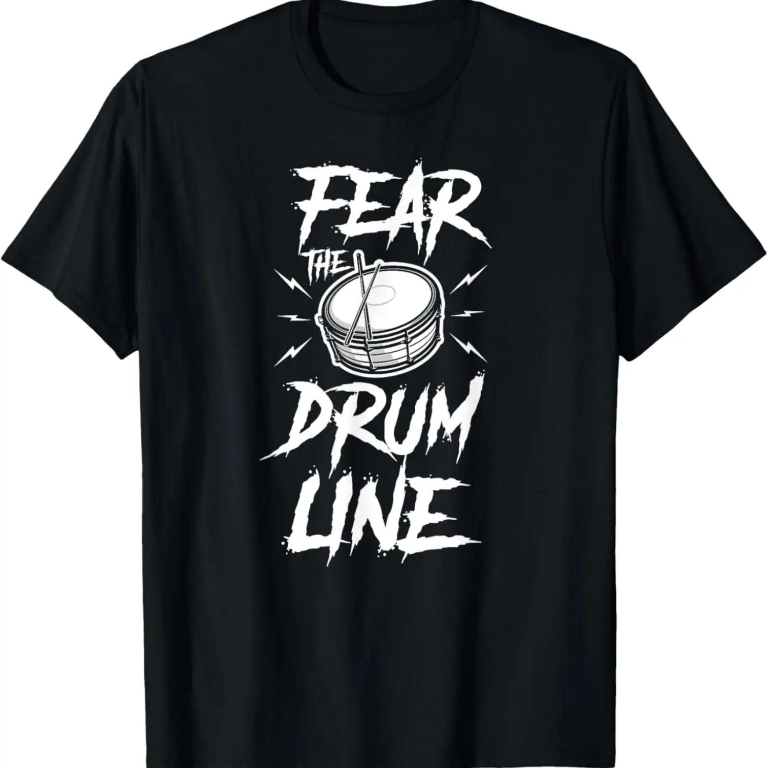 Marching Band Drum Corps Fear The Drumline T-Shirt S