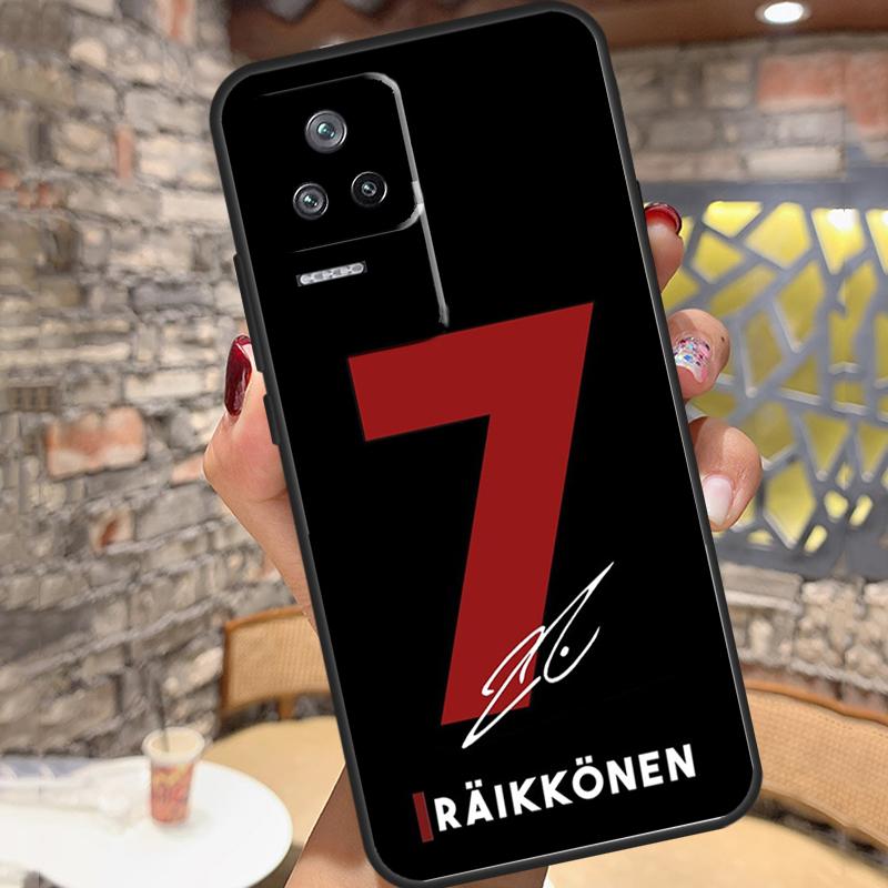 Kimi Raikkonen Case For Xiaomi 14T Pro 13T 11T 12T 13 14 15 Ultra POCO X6 X7 Pro X3 X5 M6 F5 F6 Pro Cover