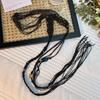 Meier Waist rope braided hemp rope waist chain thin belt women's hemp rope belt