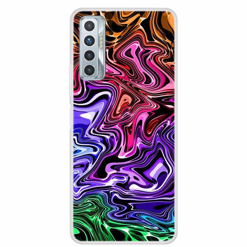 For Tecno Camon 17P Case Luxury Silicone TPU Soft Cover Phone Case For Tecno Camon 17 CG7 CG6 Coque Shockproof Marble Funda Capa