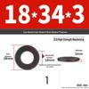 High-Strength Class 12.9 Flat Washer - Thickened & Widened, Sizes M6-M42