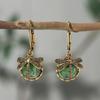 Vintage Bohemia Turquoise Cowboy Hat Boots Horse Earrings for Women Trendy Exaggerate Earring Party Wedding Jewelry Gift