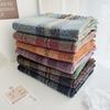 Plaid Scarf Women's Autumn and Winter New Korean Retro Shawl Japanese Students Versatile Imitation Cashmere Warm Scarf
